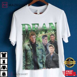 Retro Dean Winchester Supernatural T Shirt (3)