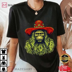 El Squatcho Sombrero Western Bigfoot T Shirt (2)