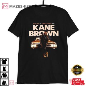 Kane Brown Drunk Or Dreaming 2023 Tour T Shirt (3)