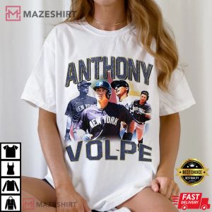 Anthony Volpe New York Yankees Vintage 90s T Shirt (2)