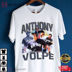 Anthony Volpe New York Yankees Vintage 90s T Shirt (3)