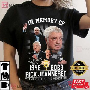 Rick Jeanneret Thank You For The Memories 2023 T Shirt (1)
