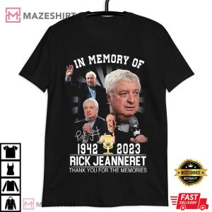 Rick Jeanneret Thank You For The Memories 2023 T Shirt (3)