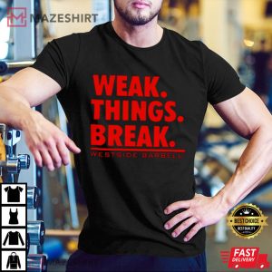 Westside Barbell Weak Things Break T Shirt (1)