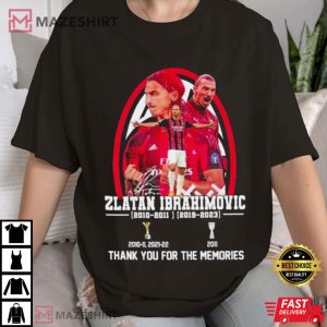 Zlatan Ibrahimovic Thank You For The Memories T Shirt (2)