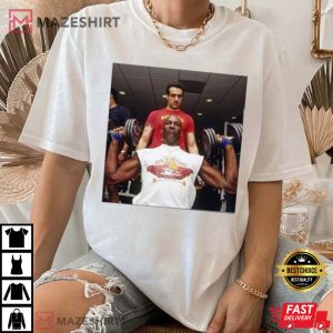 Jalen Hurts Wearing A Michael Jordan T Shirt (2)