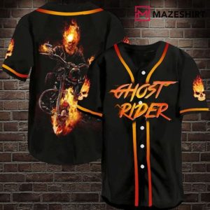 Ghost Rider Superheroes Father’s Day Baseball Jersey