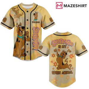 Scooby Doo Is My Spirit Animal Personalized Baseball Jersey