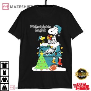 Christmas Snoopy Philadelphia Eagles T Shirt (3)