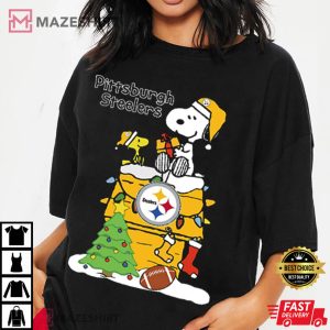 Christmas Snoopy Pittsburgh Steelers T Shirt (2)
