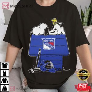 Snoopy Woodstock New York Rangers NHL Hockey T Shirt (2)