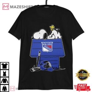Snoopy Woodstock New York Rangers NHL Hockey T Shirt (3)