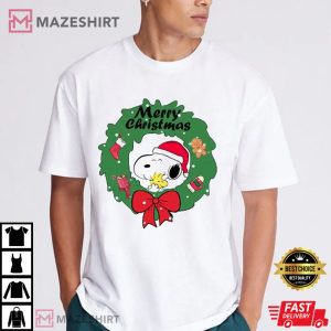 Christmas Snoopy Woodstock Peanuts T Shirt (3)
