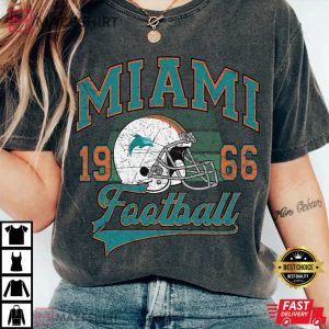 Miami Dolphins Football Team Comfort Color T Shirt (2)