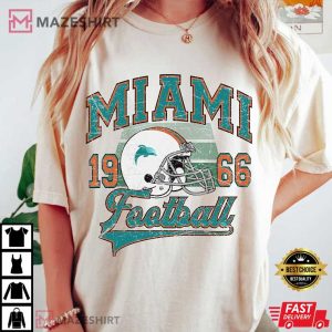 Miami Dolphins Football Team Comfort Color T Shirt (3)