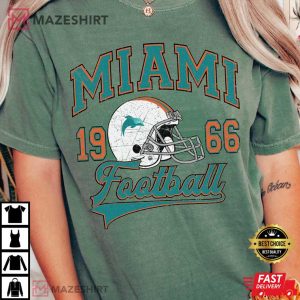 Miami Dolphins Football Team Comfort Color T Shirt (4)