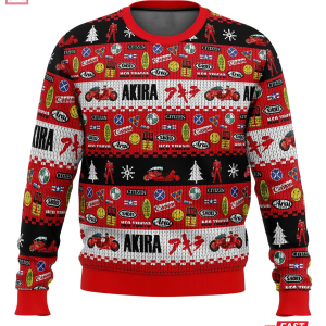 Akira Bike Christmas Anime Ugly Sweater