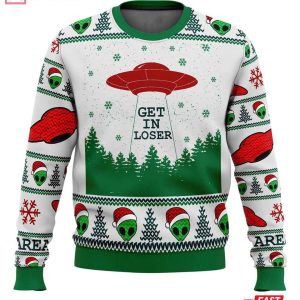 UFO Area 51 Get in Loser Ugly Sweater UFO Area 51 Get in Loser Ugly Sweater