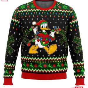Donald Duck Christmas Lights Ugly Sweater