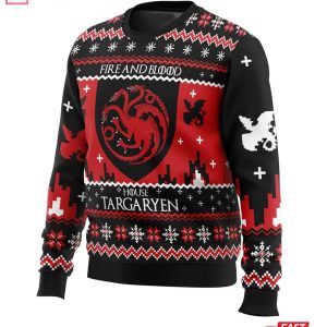Game of Thrones House Targaryen Ugly Sweater (1)