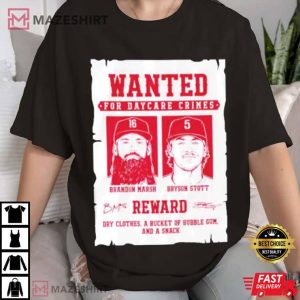 Bryson Stott Brandon Marsh Wanted For Daycare Crimes T Shirt 2