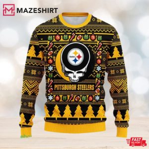 Pittsburgh Steelers x Grateful Dead Christmas Gift Pattern Ugly Sweater Pittsburgh Steelers x Grateful Dead Christmas Gift Pattern Ugly Sweater