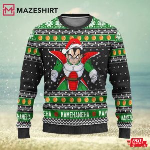 Vegeta Dragon Ball Kamehameha Ugly Sweater Vegeta Dragon Ball Kamehameha Ugly Sweater