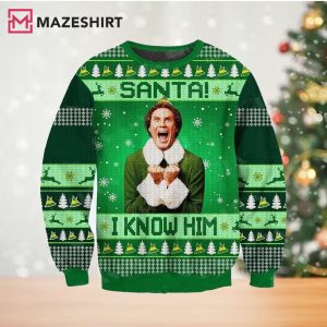 Santa I Know Him Christmas Ugly Sweater Santa I Know Him Christmas Ugly Sweater