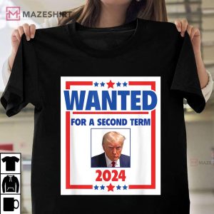 Trump Mugshot 2024 President Wanted T Shirt (1)