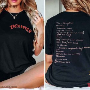 Zach Bryan New Album Tracklist T Shirt (1)