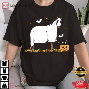 Ghost Horse Costume Cowboy Halloween T Shirt 2
