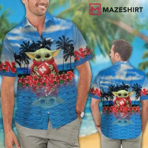 Nebraska Cornhuskers Baby Yoda Hawaiian Shirt
