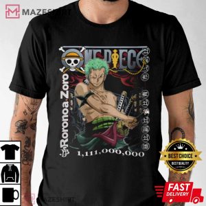 Roronoa Zoro Bounty T Shirt (1)