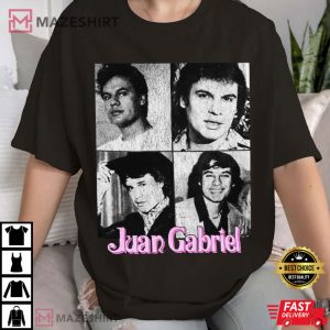Juan Gabriel Young Photo Grid T Shirt (1)