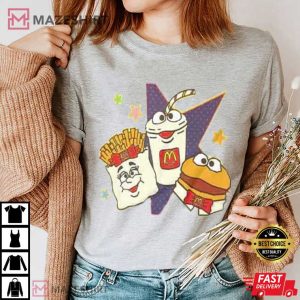 Mc Donalds Fries Burger Drink 80's Style T Shirt (2)