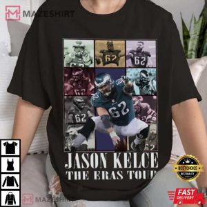Jason Kelce Philadelphia Eagles The Eras Tour T Shirt (2)