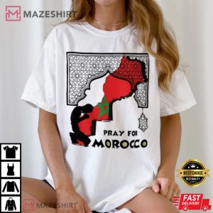 Strong Morocco Pray For Morocco T Shirt (2)