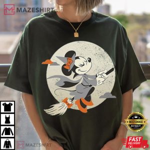 Minnie Mouse Flying Witch Costume Halloween T-Shirt