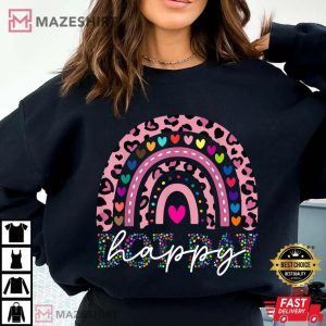 Happy Dot Day Colorful Rainbow Polka Dot T Shirt (1)