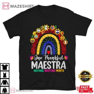 Hispanic Heritage Month Teacher Latina Countries Flags T Shirt (1)