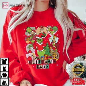 Grinch In My Grinchmas Eras Christmas T Shirt (4)
