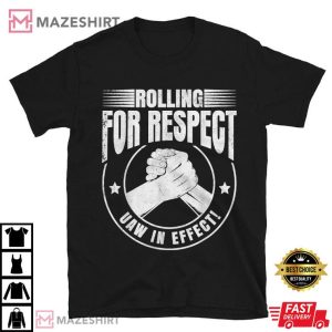 UAW Worker Rolling For Respect Union Laborer T Shirt (1)