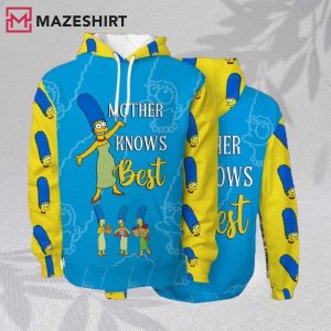 Marge Simpson Mother Knows Best 3D Hoodie