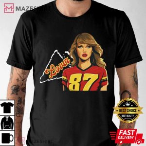 Taylor Swift and Travis Kelce 87 Lover T Shirt (1)