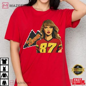 Taylor Swift and Travis Kelce 87 Lover T Shirt (3)