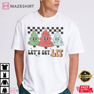 Lets Get Lit Christmas T Shirt (1)