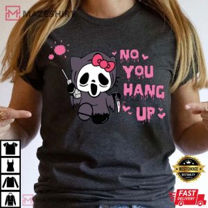 Hello Kitty Ghostface Halloween T Shirt (1)