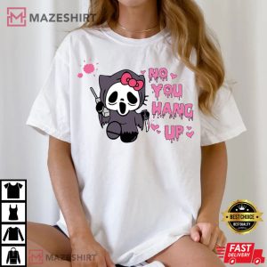 Hello Kitty Ghostface Halloween T Shirt (2)