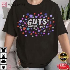 Olivia Rodrigo Guts Tour Flowy Vampire T Shirt (1)