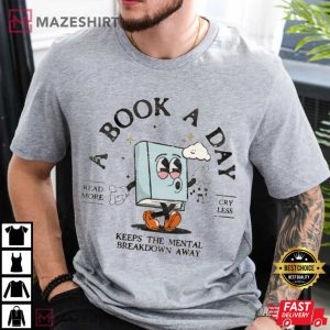 Bookish Mental Health Awareness T Shirt (1)